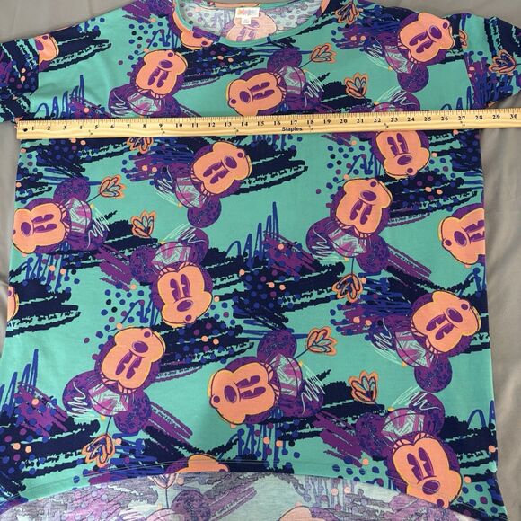 Womens Disney LulaRoe Irma Minnie Mouse XL Shirt High low hem super cute - Picture 5 of 6